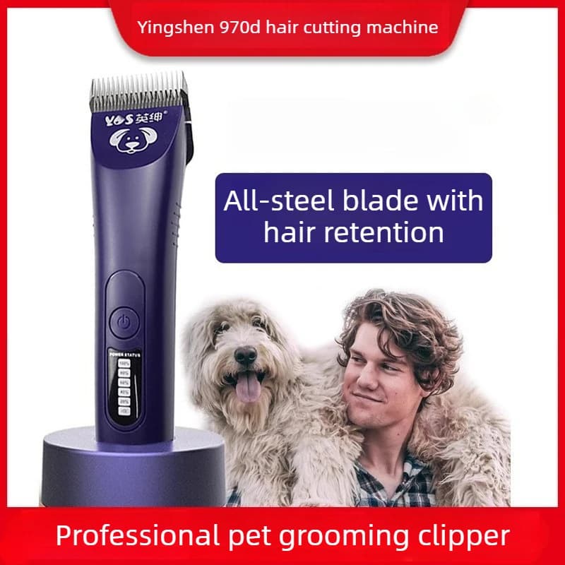 Tosatrice Professionale 970D per Animali Domestici, Tosatrice Grande per Cani con Protezione di Lunghezza per Cani e Teddy