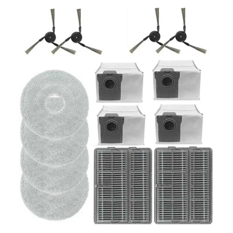 【A26P】16PCS For Dreame X40 Pro Ultra Robot Vacuum Cleaner Replacements Parts Washable Side Brush Filters Mop Cloth Dust Bag