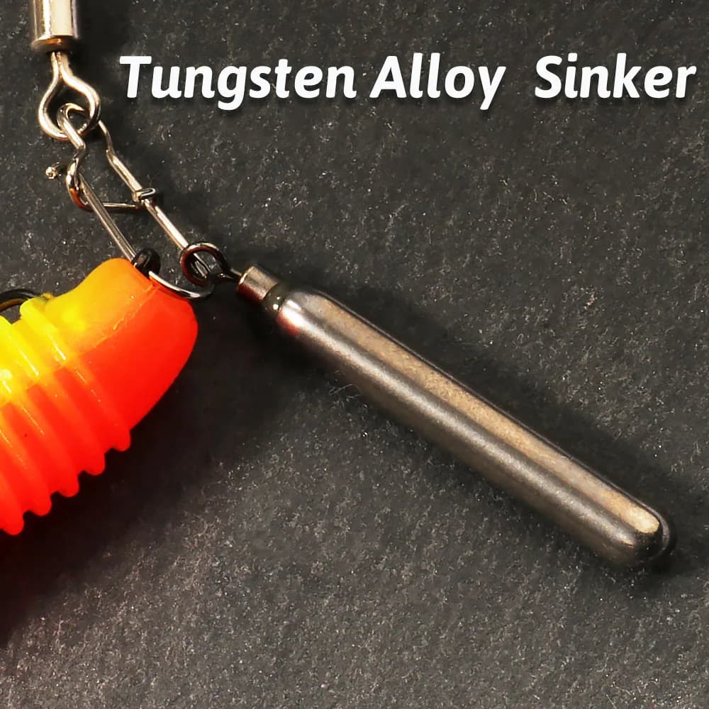 5PCS Stampo per pesi da pesca in acciaio al tungsteno 1.8g 3.5g 5.3g 7g 10.5g Cilindro Drop Shot Ciondolo Girevole in metallo Jig Cast Tackle Zavorra