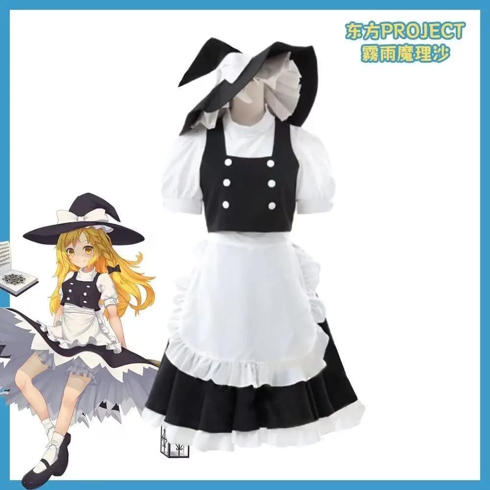 Set Costume da Strega Classico con Cappello e Vestito per Cosplay