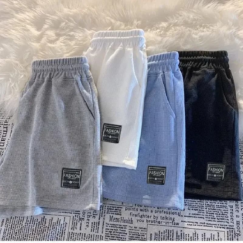2026 Summer New Women Waffle Comfortable Leisure Sports Shorts Loose Outdoor Cycling Camping Hiking Mountaineering Shorts