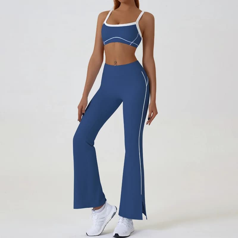 Sporty Complete Summer 2026 Women's: Top Slim Fit and Rapid Drying Fitness Pants, Two Pieces for Running and Jumping with Corda