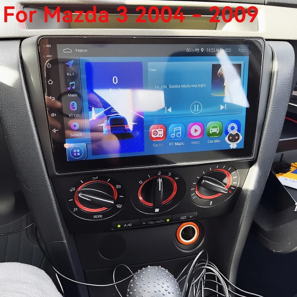 Autoradio Android 16 Wireless CarPlay Auto da 9 pollici per Mazda 3 2004-2009 con GPS, Navigazione, Stereo, DSP e Sistemi Intelligenti per Auto