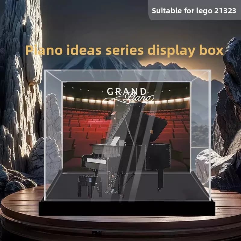 Applicable to LEGO 21323 piano IDEAS series transparent acrylic dust-proof storage display box