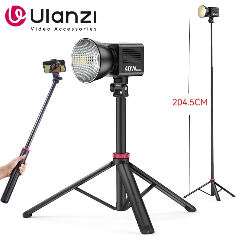 Ulanzi MT-79 2M Portable Universal Tripod Aluminum Alloy Wallet LT028 Filling Light Camera Action Camera