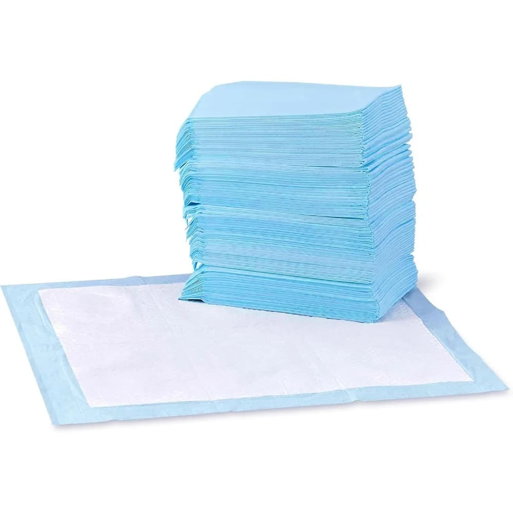 Tappetini igienici per cani e cuccioli Basics a prova di perdite, con design super assorbente a 5 strati ad asciugatura rapida, misura regolare 22 x 22 pollici