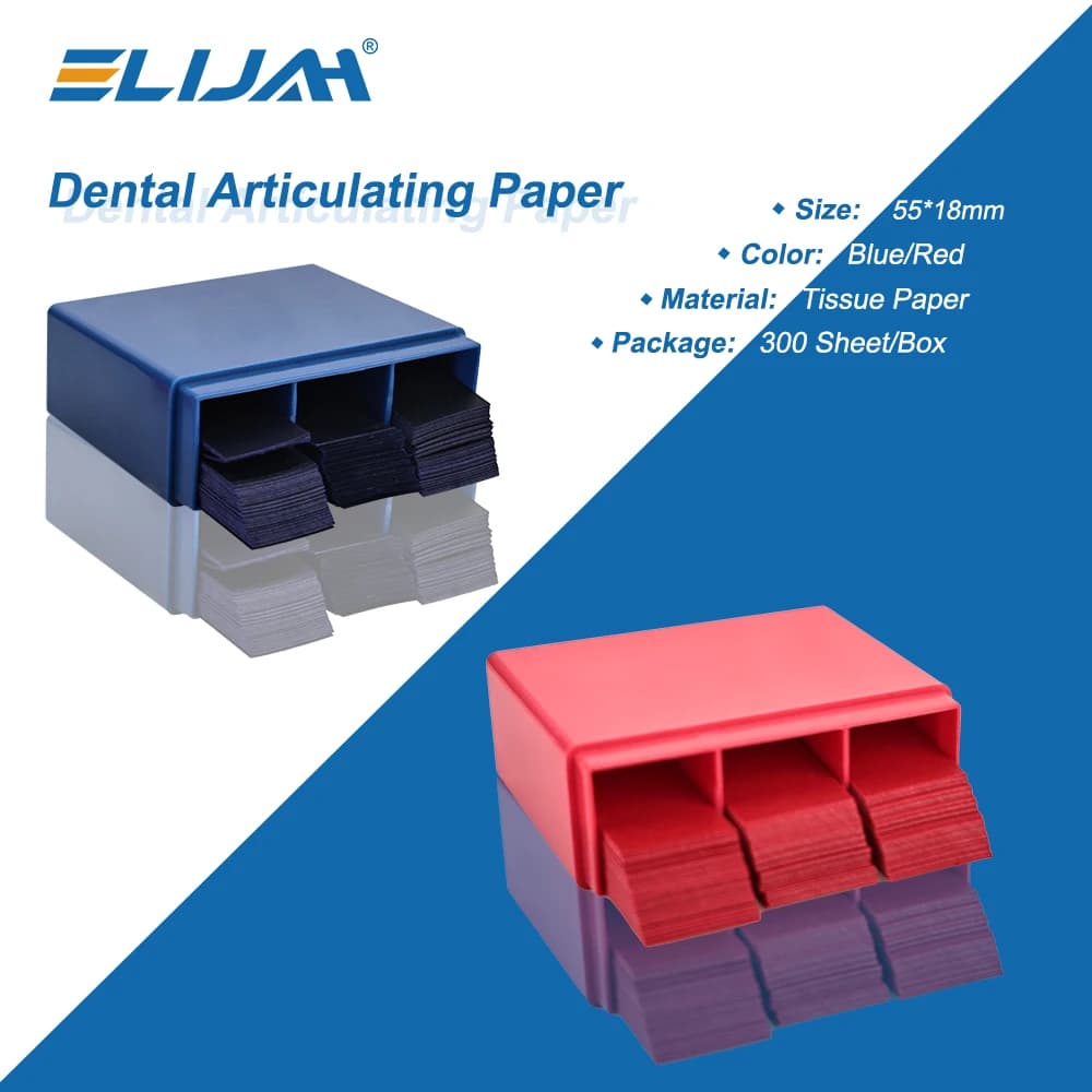 ELIJAH 300 Dentist Card Articulation Dentist Double-Sided Dead Strips Oral Dentist Care Tooth Whitening Material Tool
