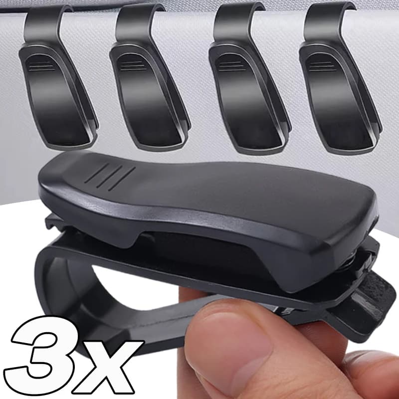 Scatola per occhiali per visiera parasole universale per auto, clip per occhiali da sole, porta biglietti per carte, custodia per penna, clip per occhiali, accessori