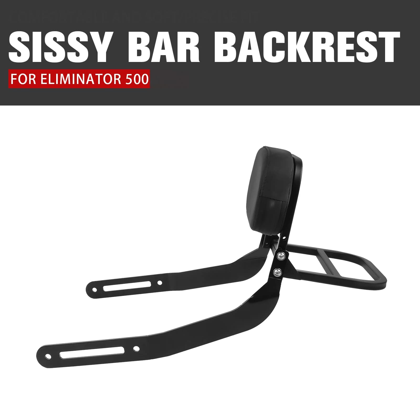 Per Kawasaki ELIMINATOR SE 500 450 E500 E450 2023-2025 Moto Sissy Bar Schienale staccabile Sedile passeggero posteriore Portapacchi