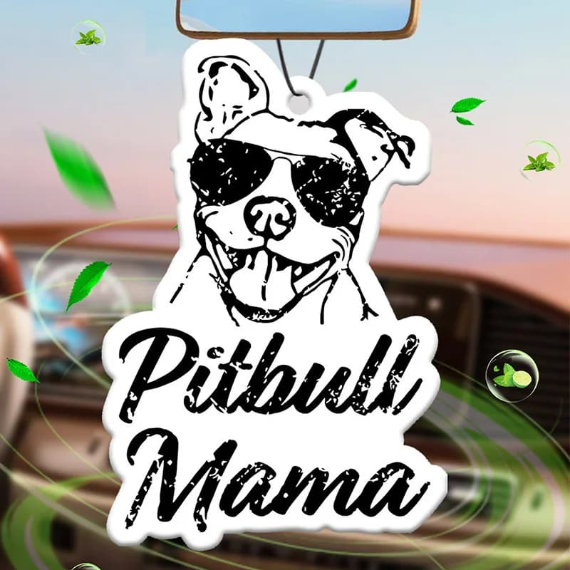 Fun car perfumer for Pit Bull lovers, with long lasting fragrance, to hang, with windproof bag.