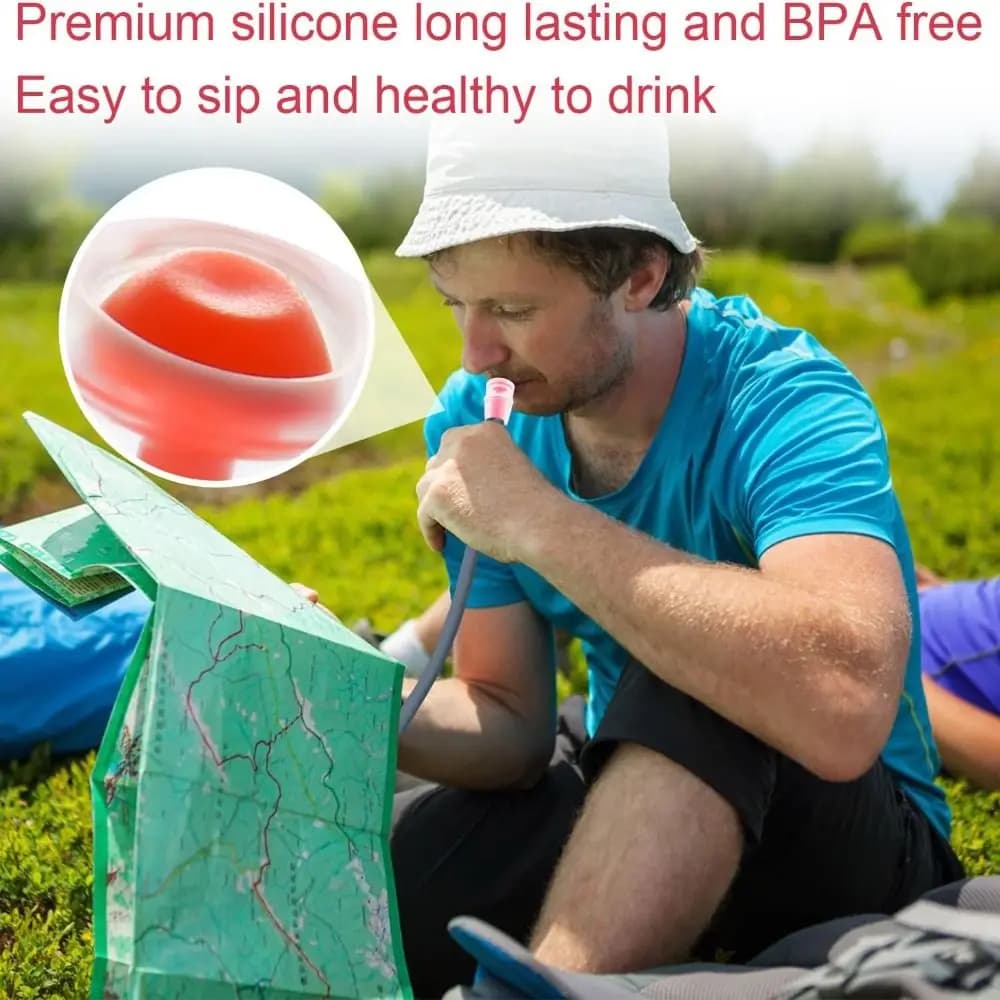 Dispensing valve for water bag, replacement for Osprey Packs, silicone red valve for water bag