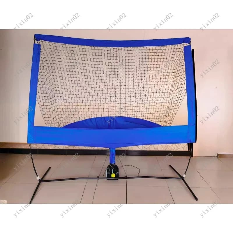 Rete da Tennis Pieghevole per Allenamento, Rete di Ritorno Palla Staccabile per Allenamento Individuale Indoor