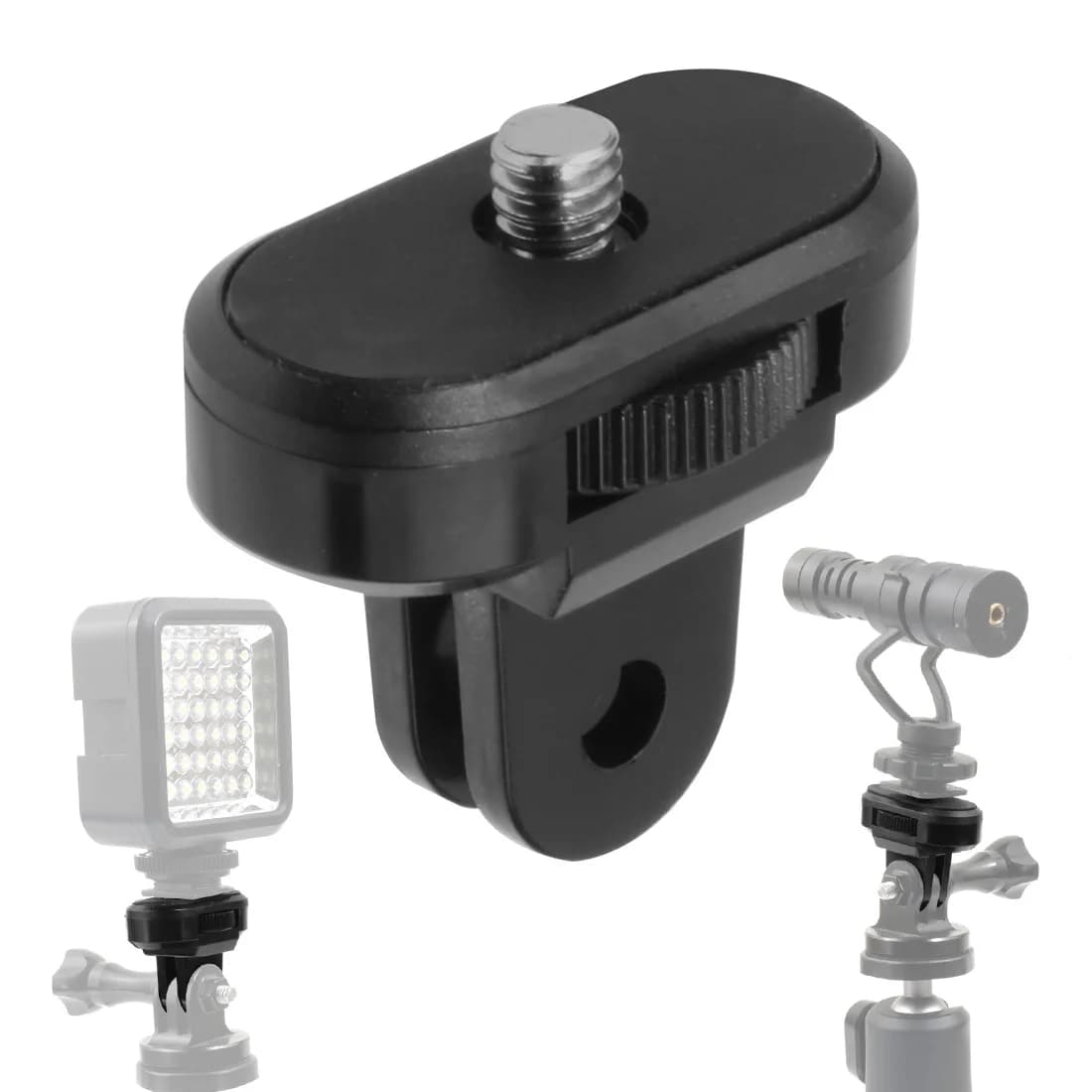 Adattatore per montaggio a vite per treppiede 1/4 monopiede per GoPro 11 10 9 8 7 6 5 per insta360 one x2 R per fotocamere DJI Osmo Action