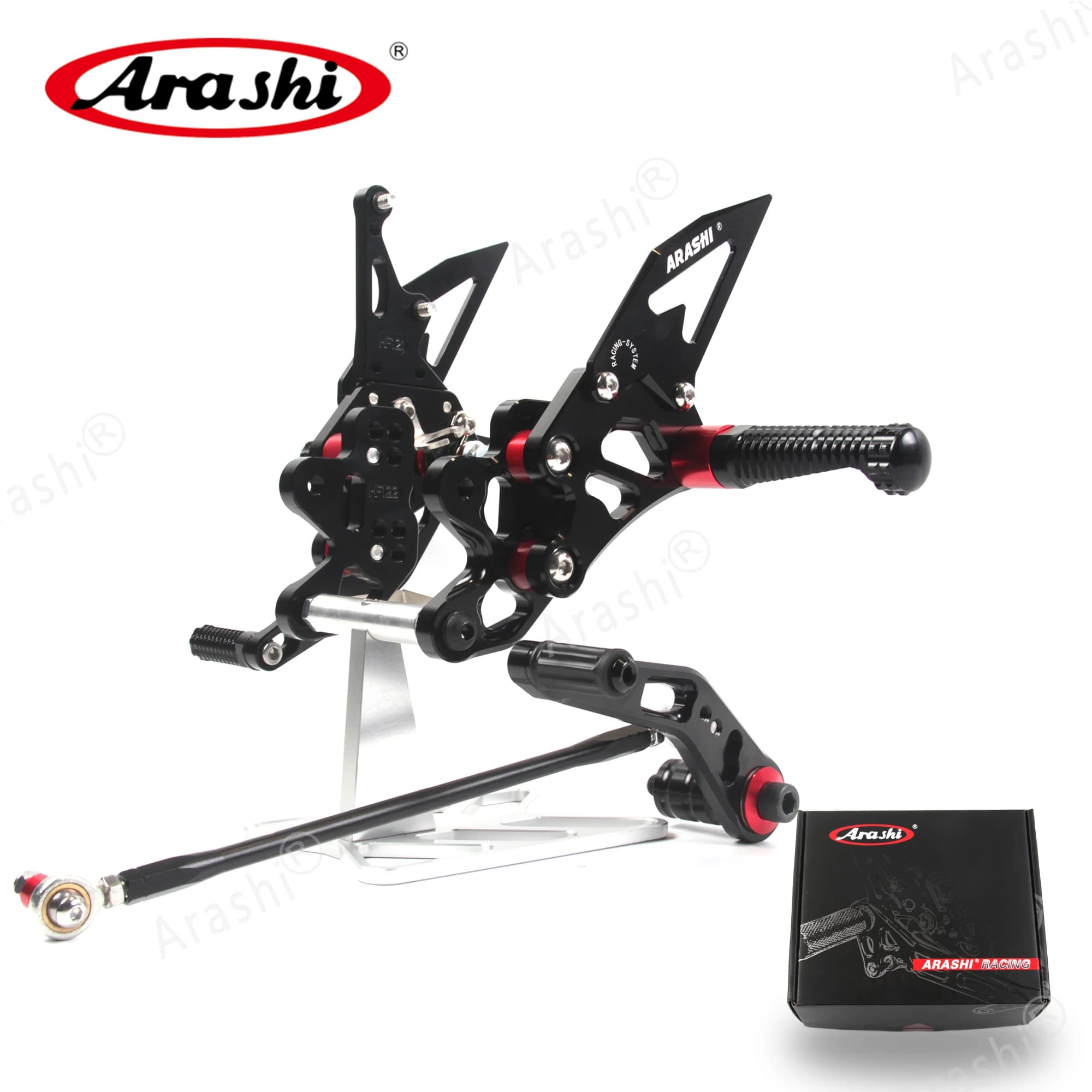 Arashi Moto Rider Rearset Per SUZUKI GSXR 600 750 2006 - 2010 CNC Regolabile Pedane Pedane GSXR600 GSXR750 GSX600R