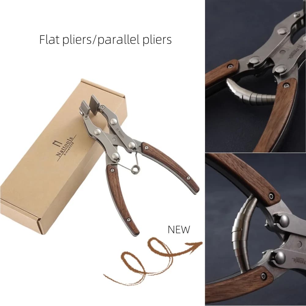 35/38/45mm Leather Goods Fold Edge Flat Mouth Extrusion Pliers DIY Leather Crafts Bags/shoes Making Auxiliary Flatten Tool