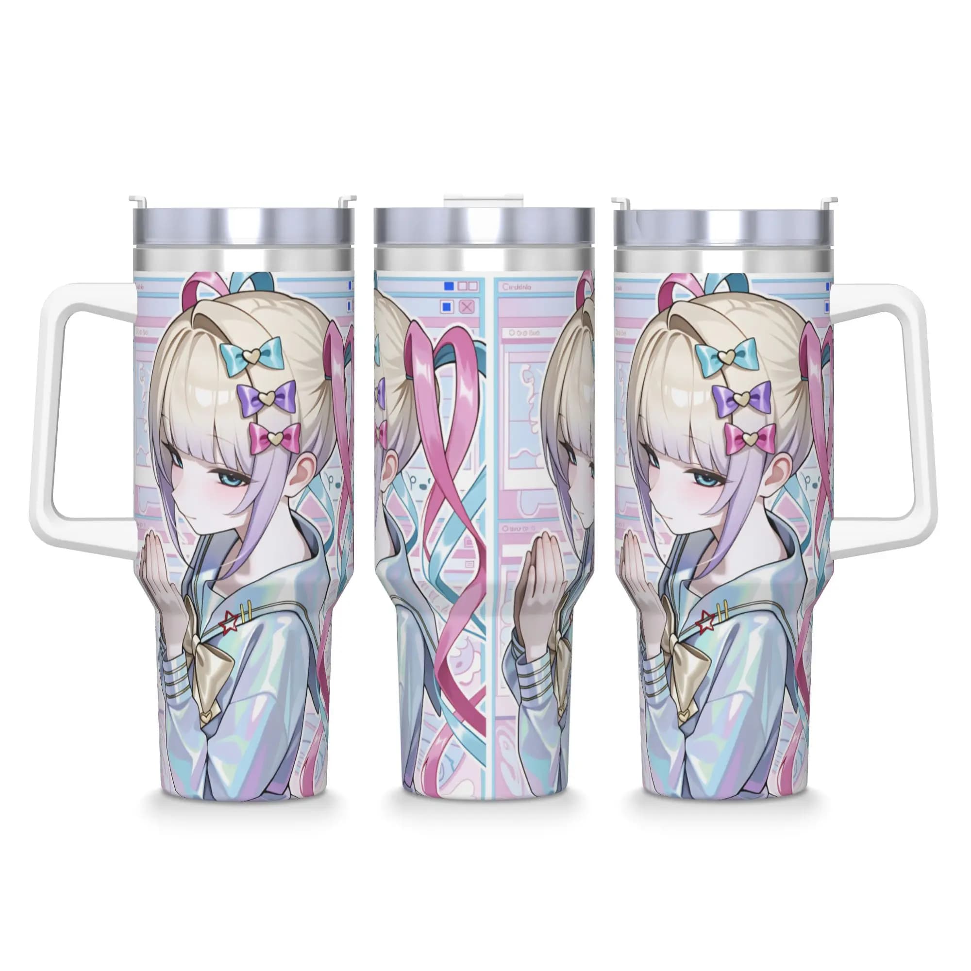 Tazza Termica in Acciaio Inossidabile Needy Streamer Overload Kangel, Borraccia Personalizzabile per Auto, Antigoccia, per Bevande Calde e Fredde