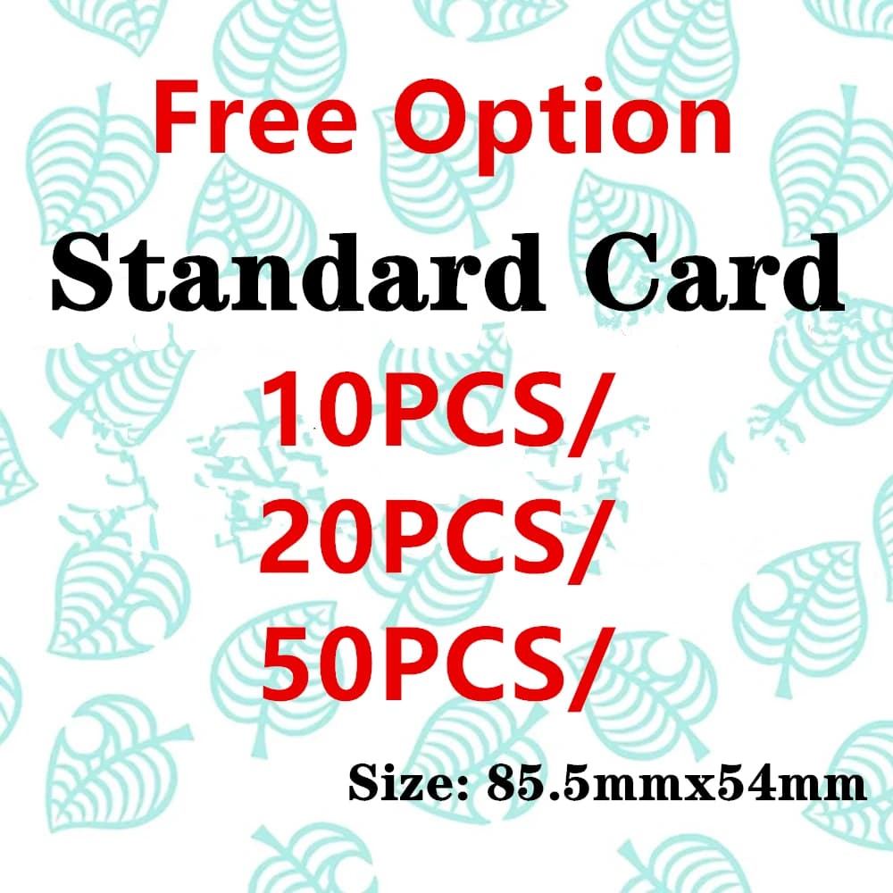 Carta ACNH 10 pezzi/20 pezzi/50 pezzi Carta standard Varie carte Amxxbo Gioco caldo Animale Croxxing: graziosi papéis Ntag215 Chip NS Set
