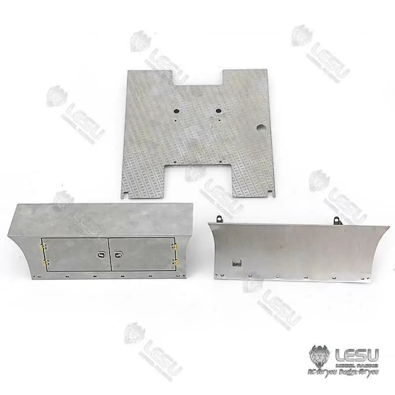 Pezzi di ricambio per piastra gonna laterale in metallo Lesu Rc per camion trattore Tamiyaya R470 R620 fai da te Th16488