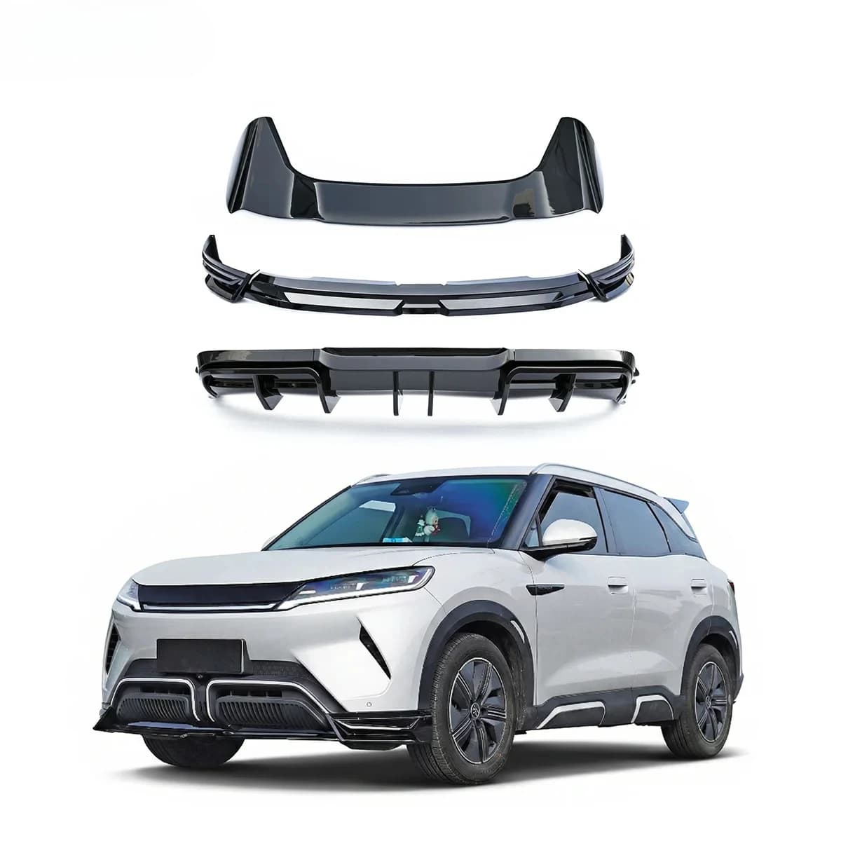 Carrozzeria kit for Act 2, Yuan Pro, S1 Pro, Yuan UP 2024-2025: Rear bumper diffuser, Splitter, Front lip, Spoiler Roof and Accessories