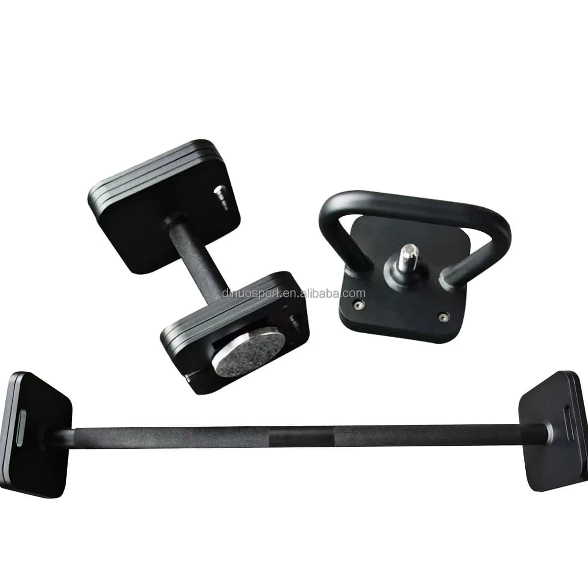 High Quality Solid Steel Insert Dumbbell Set 20kg,24kg,28kg Super Fast Adjustment Support Kettlebell and Barbell bar Dumbbell