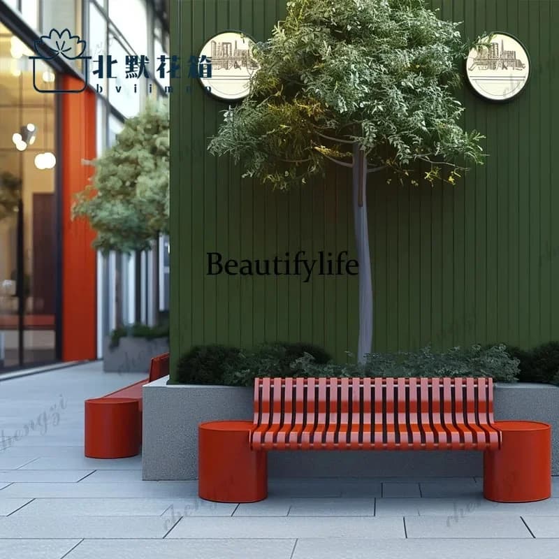 C178 Outdoor Commercial Street Creative Dopamine Leisure Chair Sitting Stool Pedestrian Street Park Rest Stool Milk Tea Shop Caf