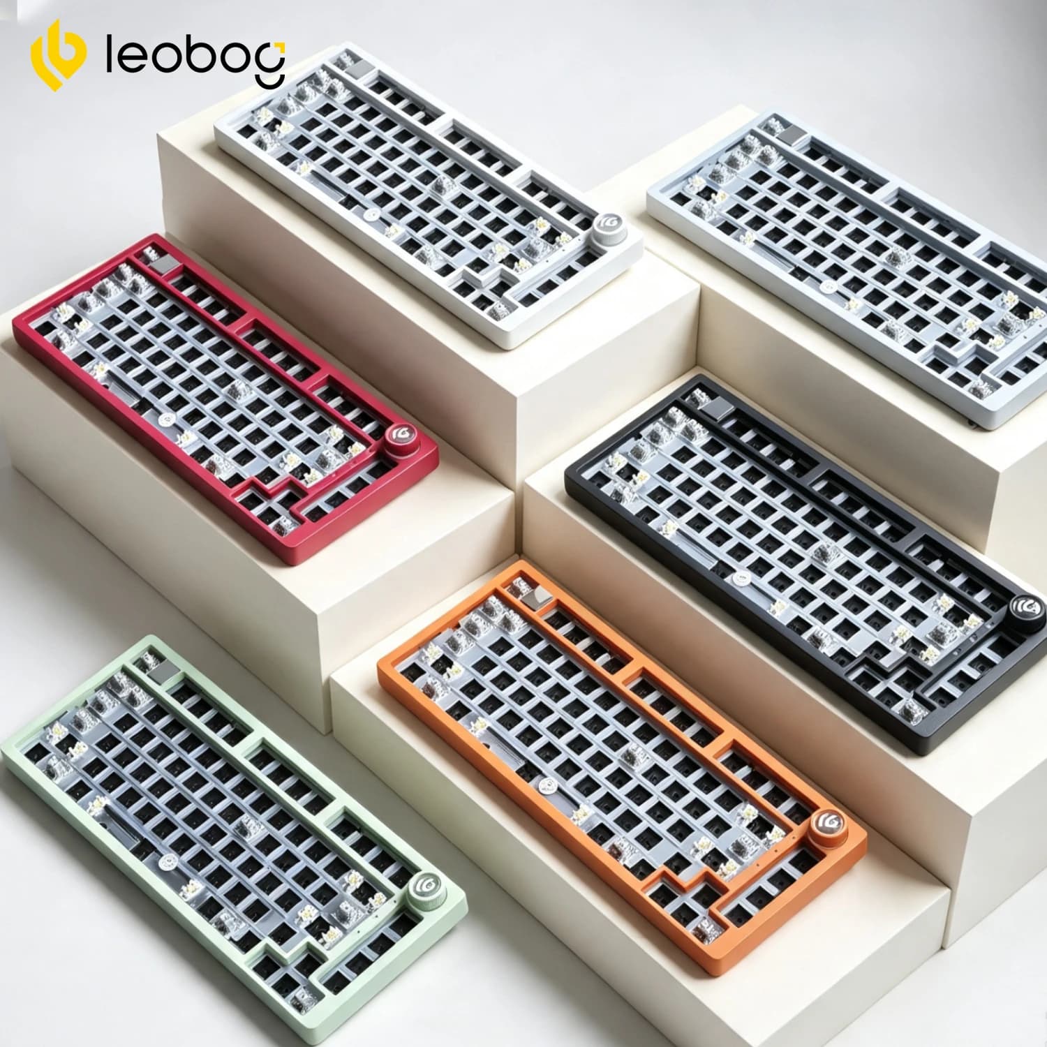 Leobog Hi75C Hi75C Pro Personalized Aluminum Keyboard Kit Bluetooth Gaming 2.4G Wired Hotswap Gaming Keyboard