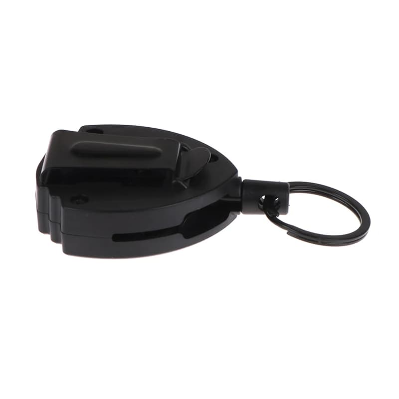 Portachiavi Multifunzione con Moschettone Retrattile Porta Badge con Clip per Cintura Anti-Smarrimento per Chiavi e Carte