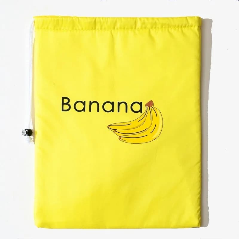 Sacchetti Riutilizzabili con Coulisse per Conservazione Frutta e Verdura Fresca, Organizer da Cucina per Banane e Lattuga