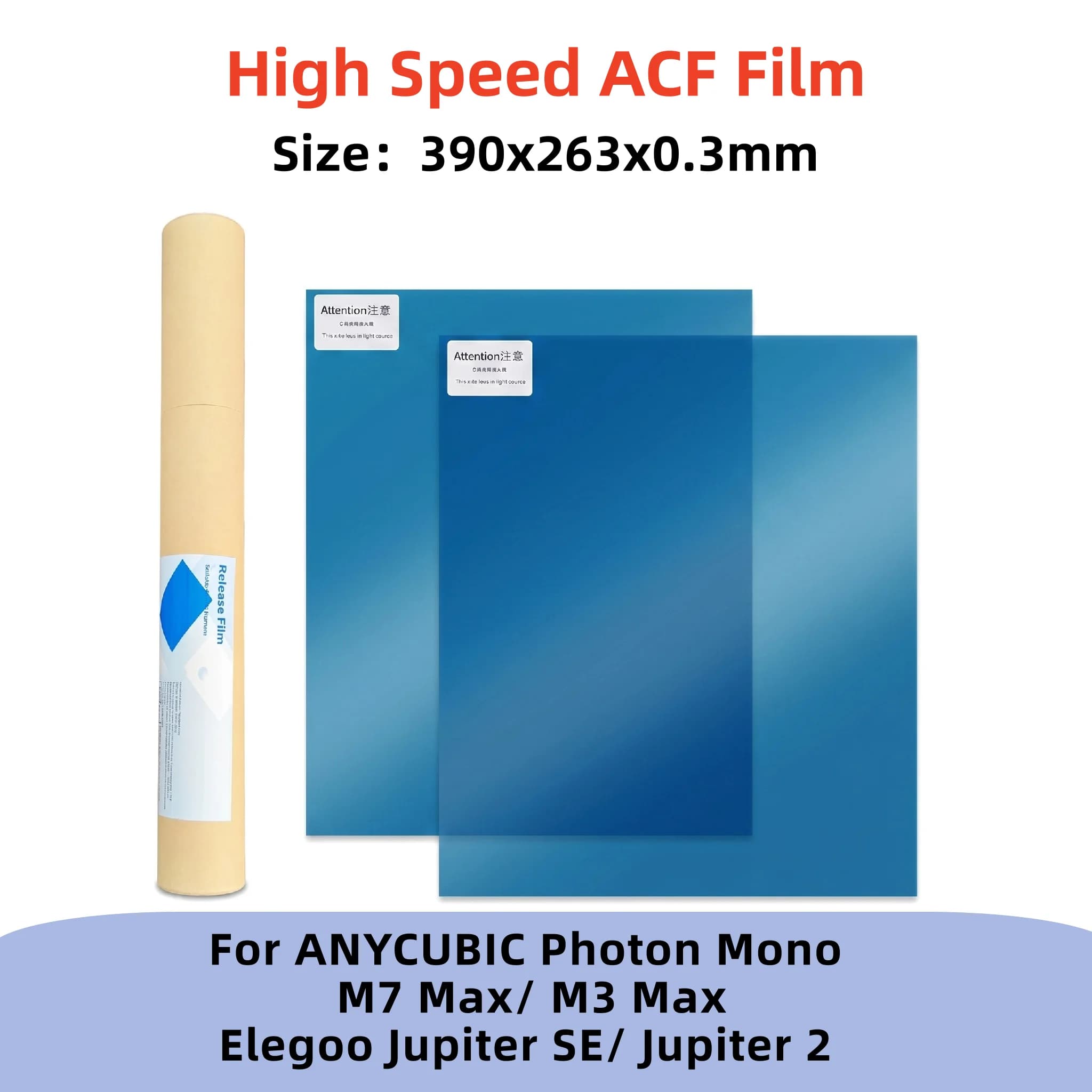 High Speed ACF Release Film For ANYCUBIC Photon Mono M7 Max M3 Max ELEGOO Jupiter 2 SE Resin LCD 3D Printer Part Accessories