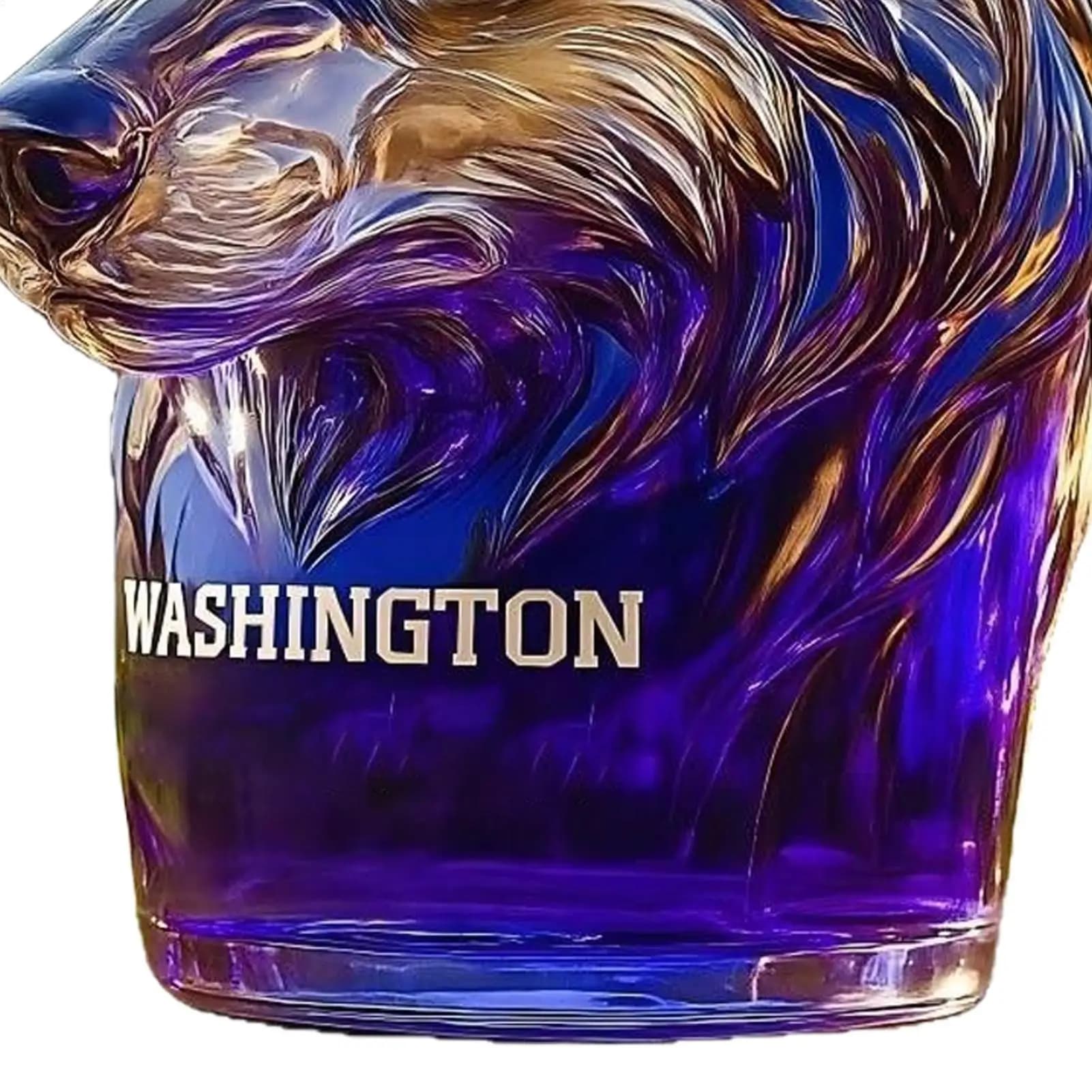 Bottiglie di vino Dispenser di alcol in vetro a prova di perdite Testa di cane Statua artistica Decanter per whisky per Bourbon Vodka Tequila Brandy Matrimonio