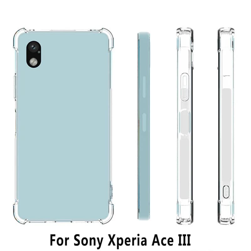 Per Sony Xperia Ace III 3 SO-53C Custodia Air Cushion Antiurto Airbag Custodia Cover posteriore in silicone TPU trasparente per Sony Xperia Ace III 3