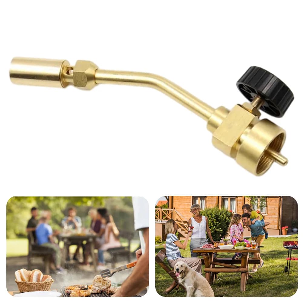 Gas Welding Torch Pencil Flame MAPP Full Copper Gas Torch High Temperature Heating Flame Gun for Soldering/Brazing