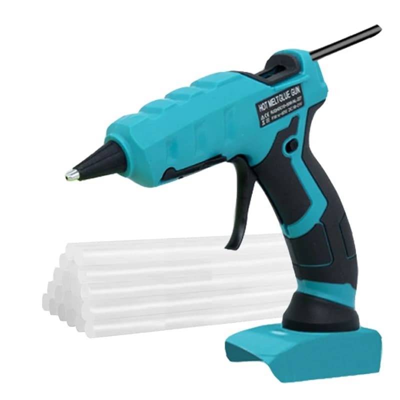 Pistola per colla a batteria per makita 18V BL1830 BL1840 LXT Batteria utilizza bastoncini di colla da 7 mm per strumento di riparazione del calore elettrico Arts & DIY