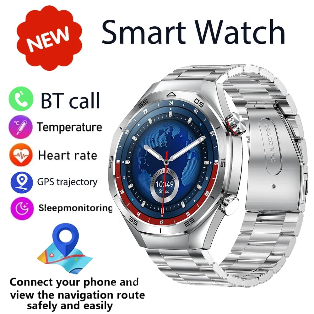 GEJIAN's latest Bluetooth 5.1 man smart watch, IP67 ultra long waterproof standby smart call watch