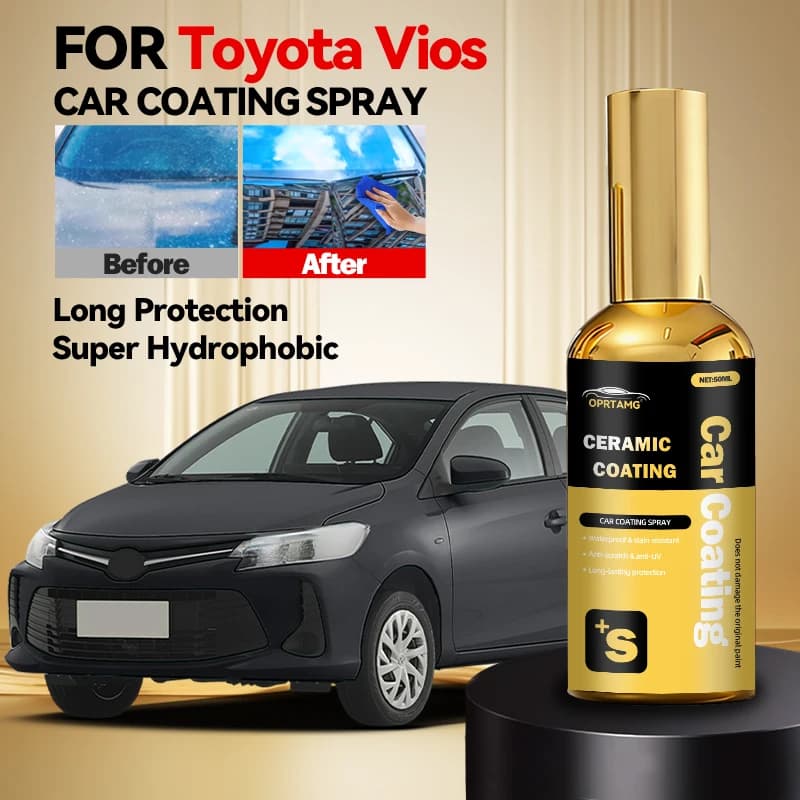 Per Toyota Vios 2005-2026 NCP42 NCP93 NCP150 NCP171: Rivestimento Ceramico Nano Liquido per Auto, Strato Idrofobico a Cristalli Liquidi, Lucidatura