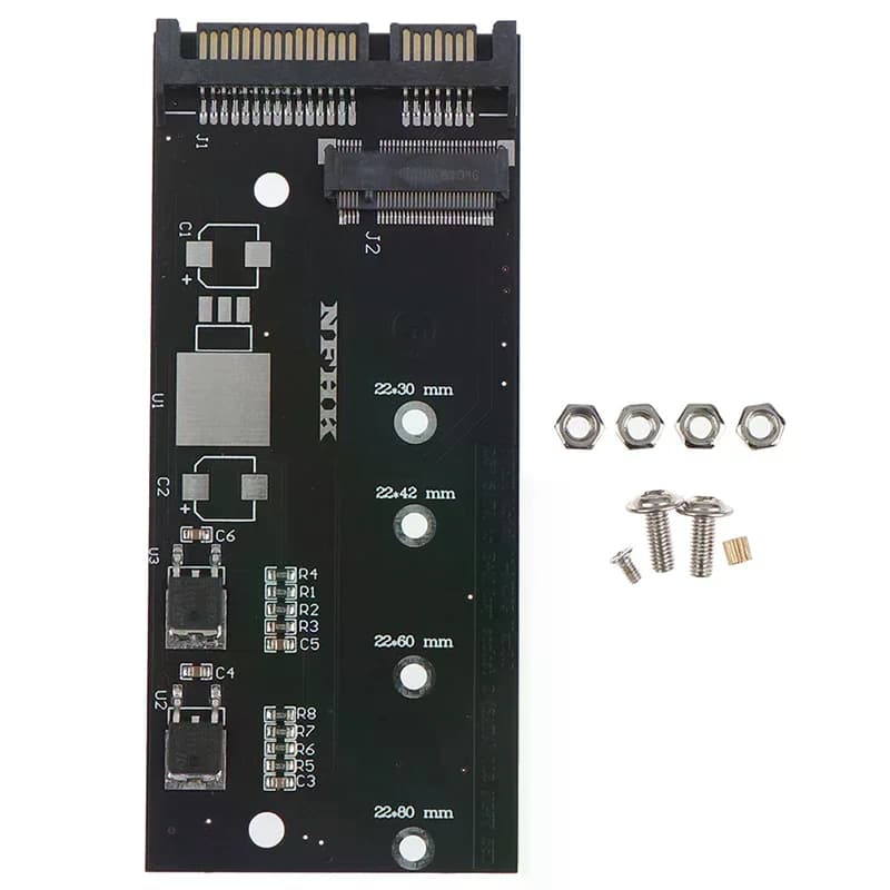 Vendita calda 1 set chiave B + M SATA M.2 ngff ssd a sata 3 raiser m.2 a scheda di espansione adattatore sata