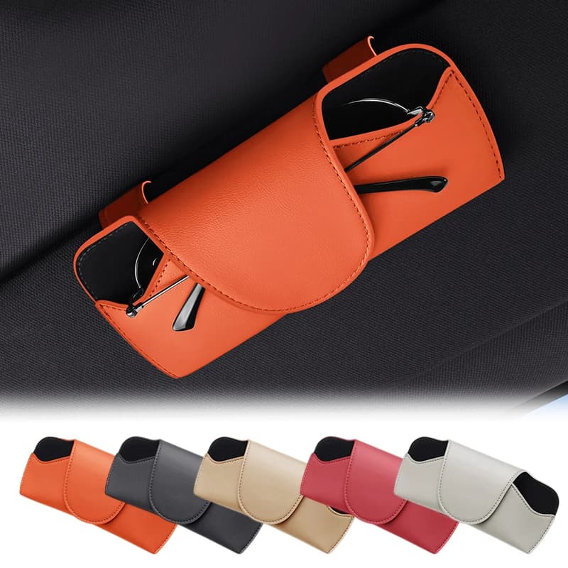 Portaocchiali Magnetico per Auto, Organizzatore per Visiera Parasole, Custodia per Occhiali da Sole, Clip per Occhiali da Auto