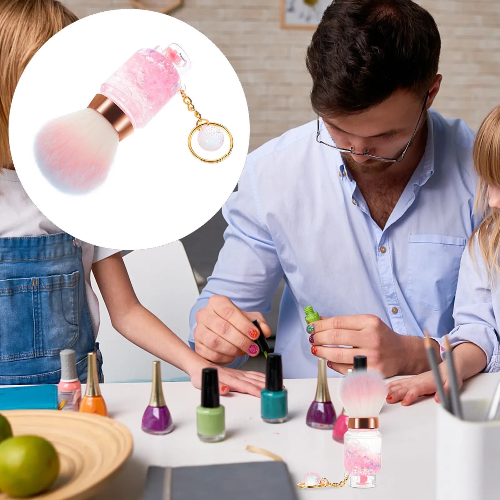 Pennello per Blush dal Design Unico a Forma di Bombola di Gas, Setole Morbide, Pennello Multifunzionale per Blush, Polvere Libera, Polvere per Unghie, Formato da Viaggio