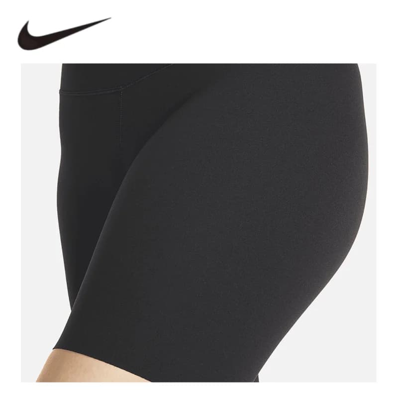 Pantaloni attillati da donna Nike, pantaloni sportivi da yoga in maglia ZENVY, pantaloncini da ciclismo a vita alta, DQ6004-010