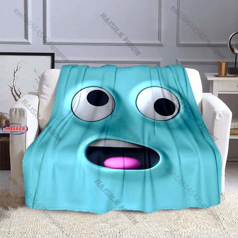 Coperta con motivi giocosi e originali, disponibile in diverse misure, per bambini e adulti, ideale per la camera da letto, il soggiorno o come decorazione per il divano, un regalo squisito.