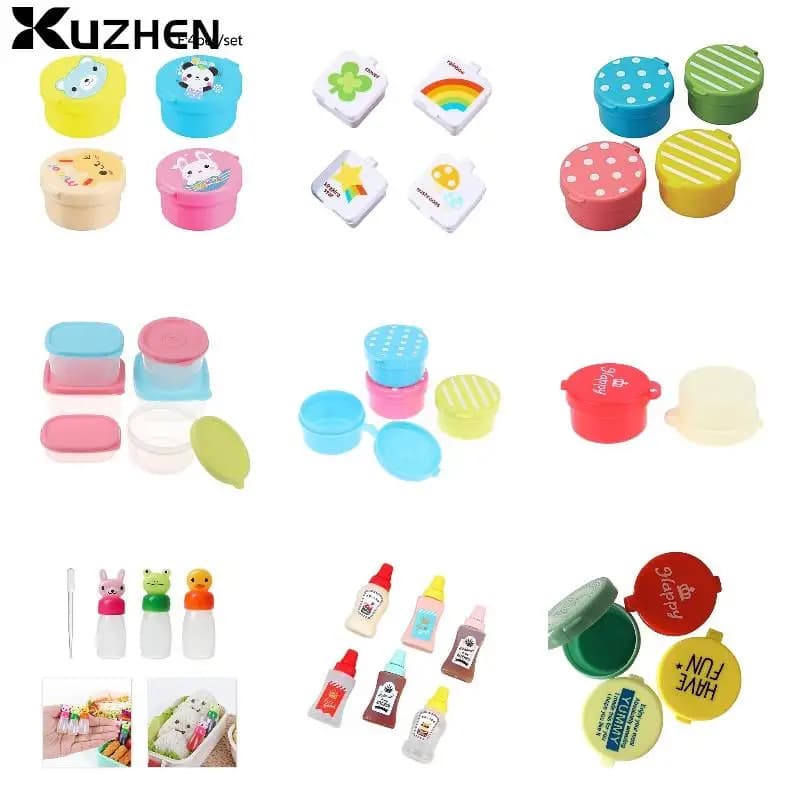 Mini Portable Sauce Bottle Condiment Squeeze Bottle Salad Dressing Ketchup Squeeze Jar Container Plastic Portable Lunch Box