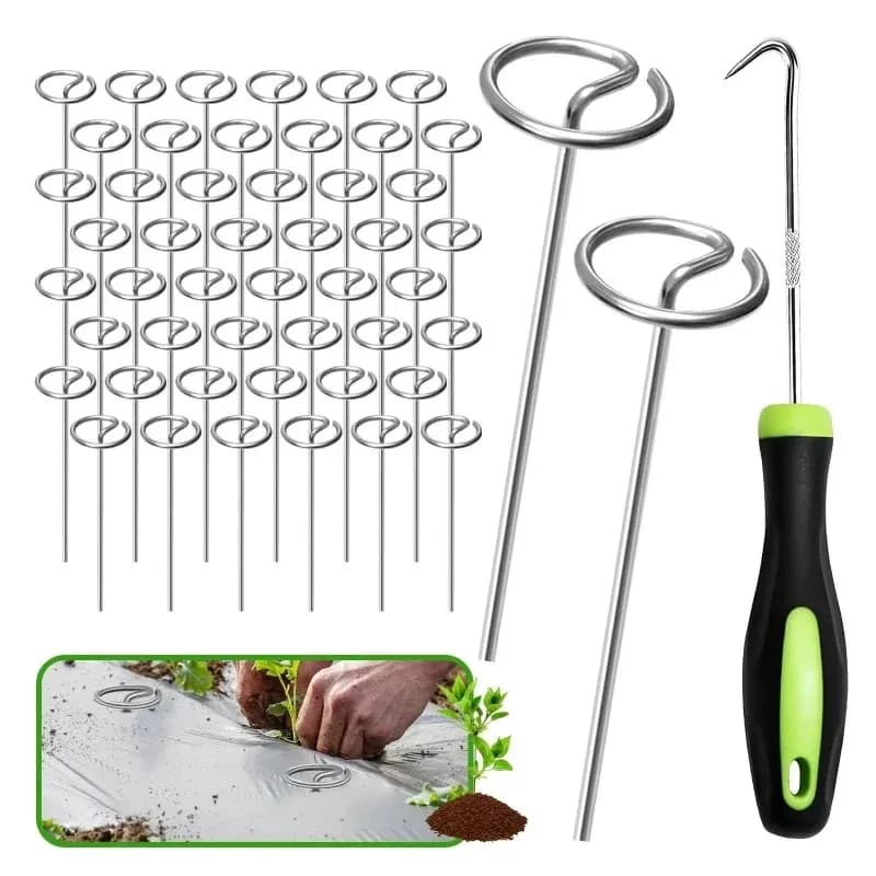 Latest Models Round Gardening Thimble, Round Top Gardening Stake for Barrier Spikes, Camping Tents, Fixing Lawn Cloth and Weed