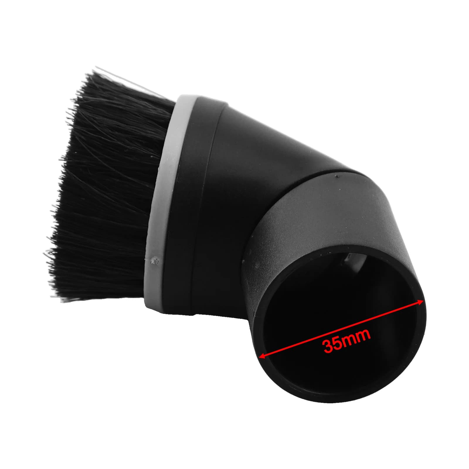 Round powder brush nozzle with nylon bristles suitable for 35 mm connection for vacuum cleaner Miele Classic C1 Eco Line Plus