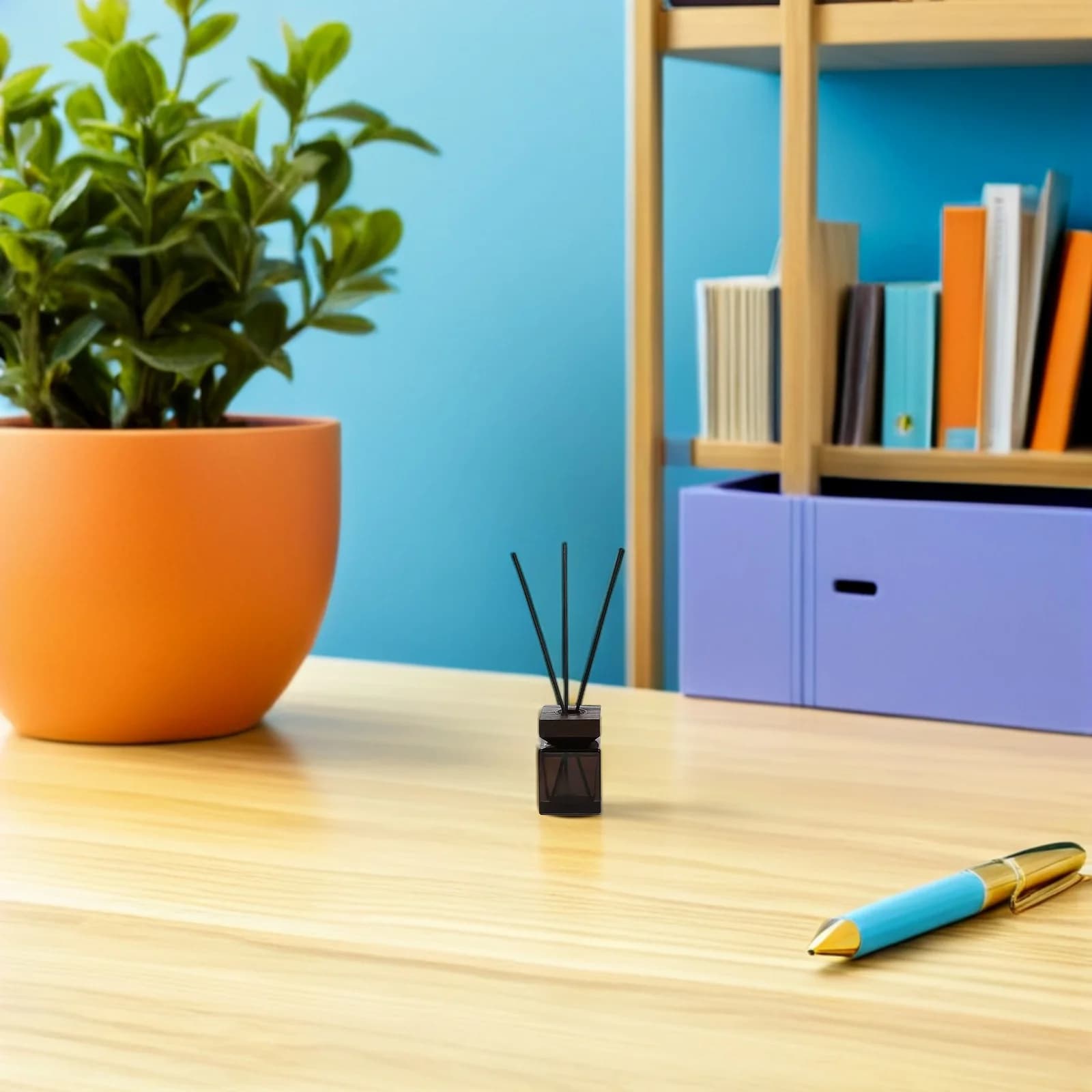 1 set di bottiglie per diffusore di aromi in rattan da 100 ml con coperchio in legno, materiale ecologico, profumo fresco e corpo completo, decorazioni per la casa