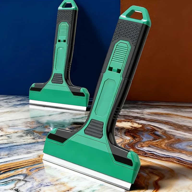 Spatola per Pulizia Rinforzata, Raschietto Potente e Portatile per Rimozione Colla, Lame per Pulizia Efficiente e Senza Sforzo