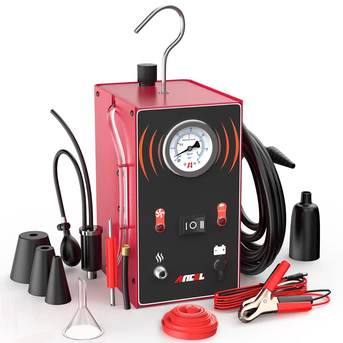 ANCEL S200 Analizzatore di Gas per Auto, Rilevatore di Perdite di Fumo, Localizzatore di Perdite EVAP, Strumento Diagnostico per Tubi dell'Olio e Generatori