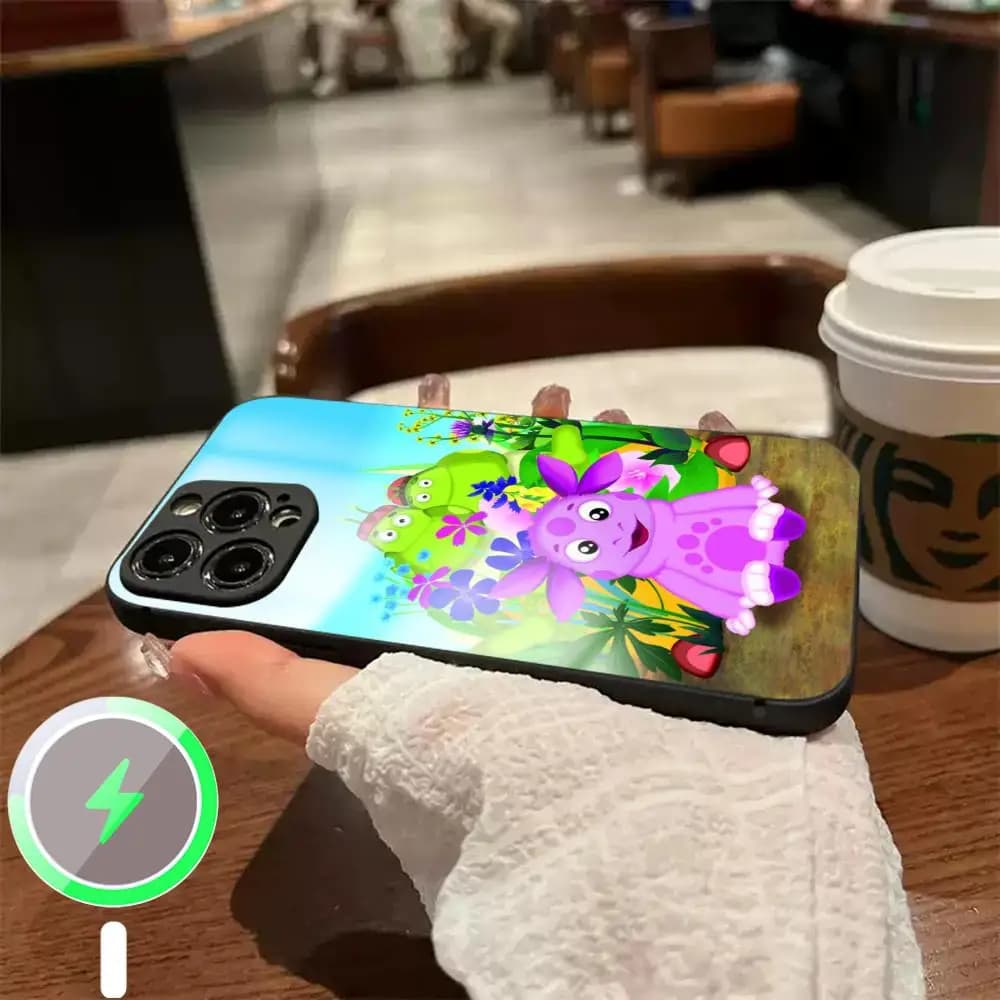 Moonzy and His Friends Luntik Phone Case For iPhone17 Air 16 e 15 14 13 12 11 Plus Mini Pro Max Glass Magnetic Case