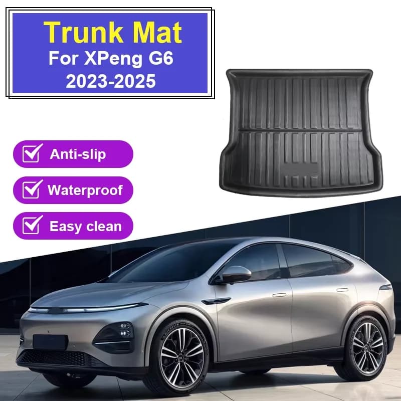 EVA Car Back Luggage Car Mat for XPeng G6 2023 2024 2025 Anti-slip Mats Loading Tray For Luggage Floor Mat Parts Car Accessories