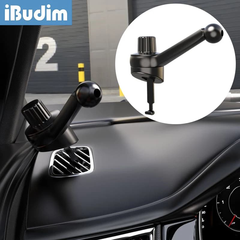 IBudim 17mm Testa a sfera per presa d'aria per auto Clip di montaggio Presa per auto universale Supporto per telefono cellulare Morsetto per staffa magnetica per telefono cellulare per auto