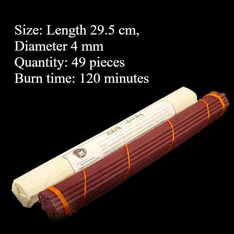 Bastoncini d'Incenso Tradizionali Tibetani e Bhutanesi per la Ricchezza, per la Casa, il Tempio, la Preghiera, le Stanze di Studio, la Meditazione, Favorisce il Sonno